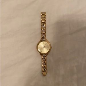 Michael Kora gold chain watch